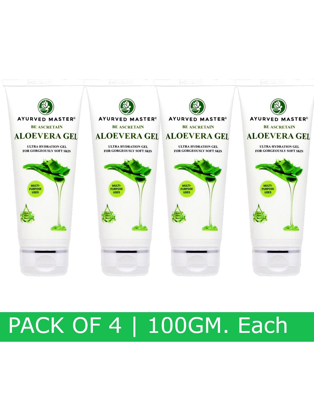 Buy AYURVED MASTER Set of 4 Ultra Hydrating Aloe Vera Gel 100 g Each -  Serum and Gel for Unisex 20986174 | Myntra