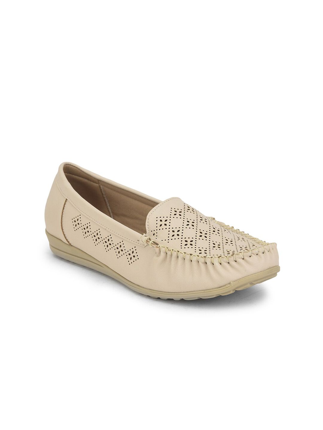 Liberty Women Beige Loafers Price in India