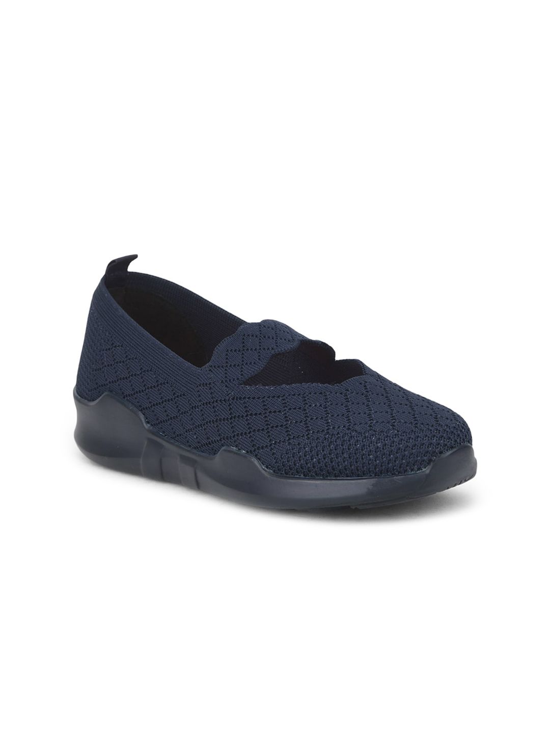 Liberty Women Blue Woven Design Slip-On Sneakers Price in India