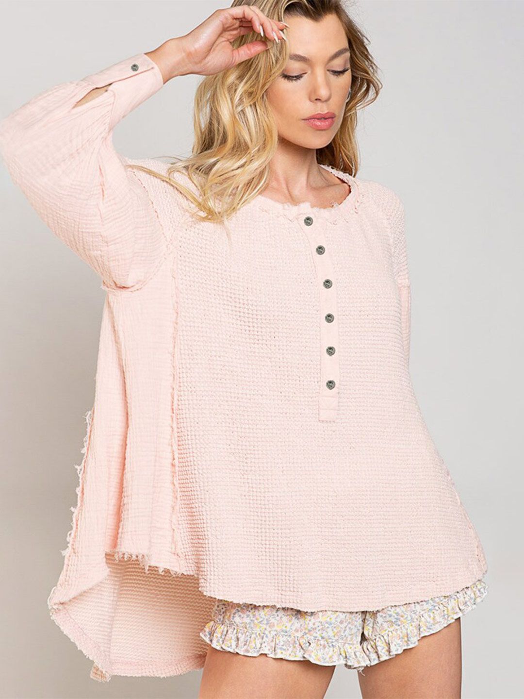 StyleCast Pink Extended Sleeves Top Price in India