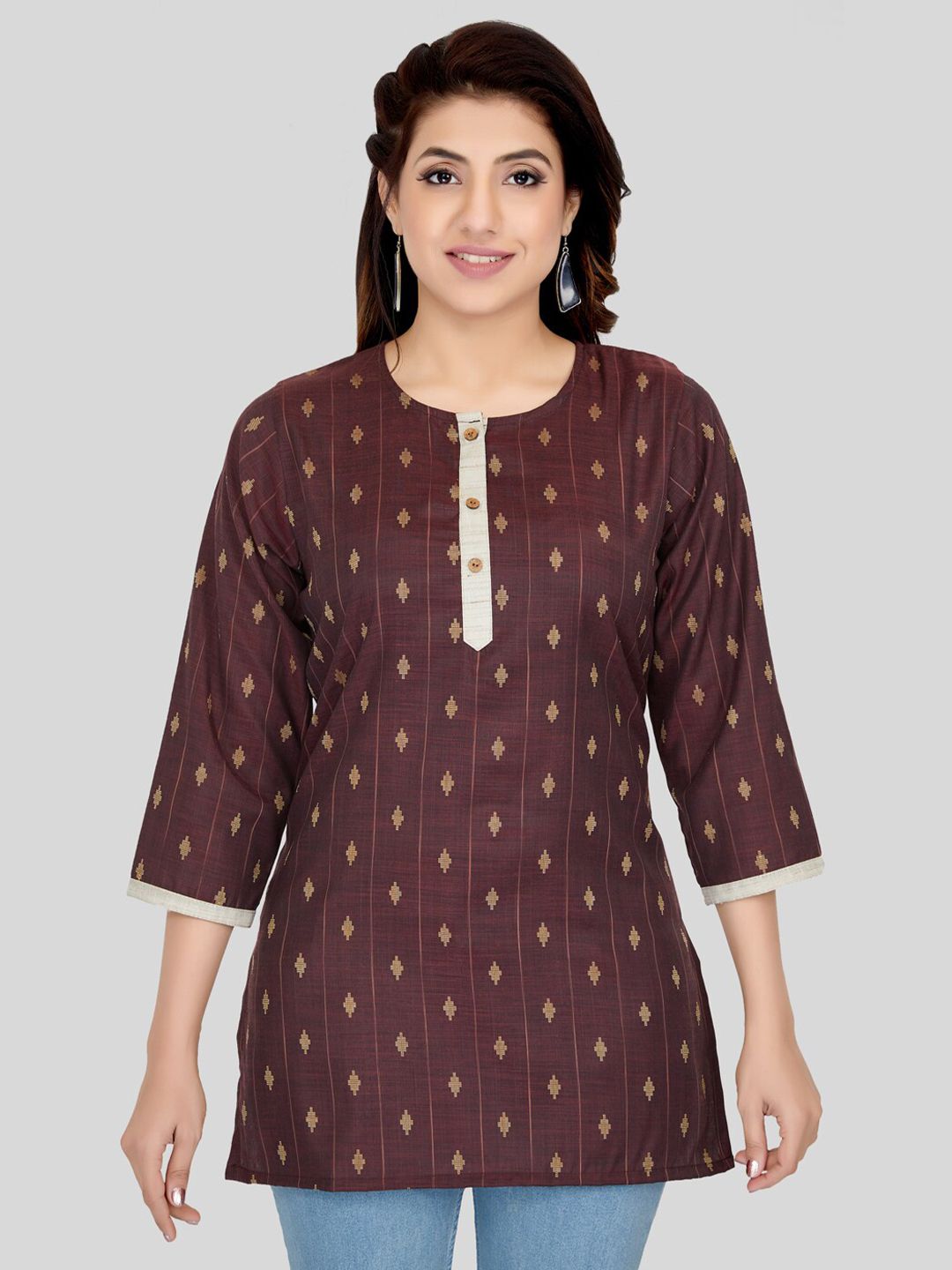 Saree Swarg Ethnic Motifs Printed Kurti Price in India