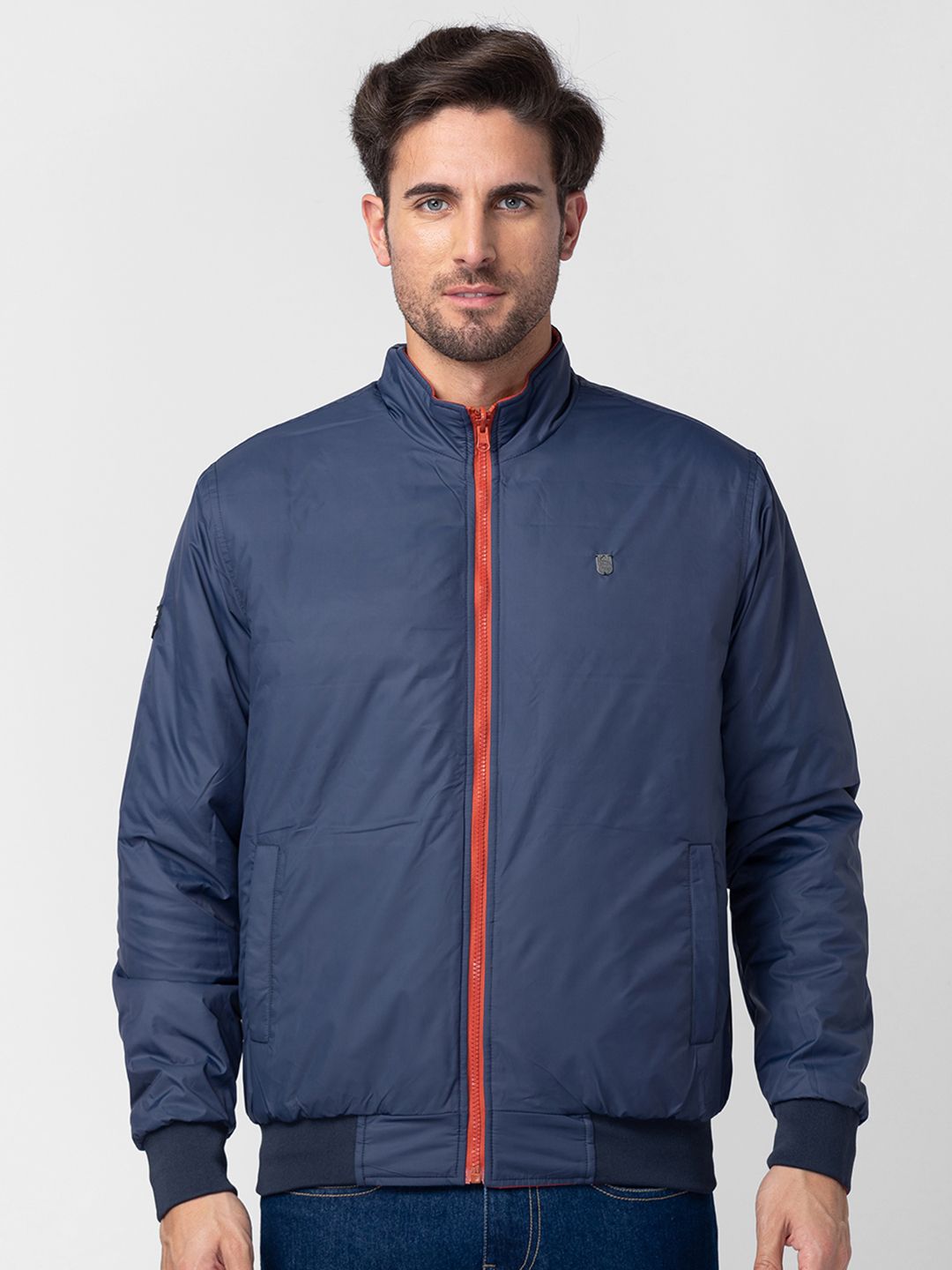 Being Human Mock Collar Reversible Padded Jacket