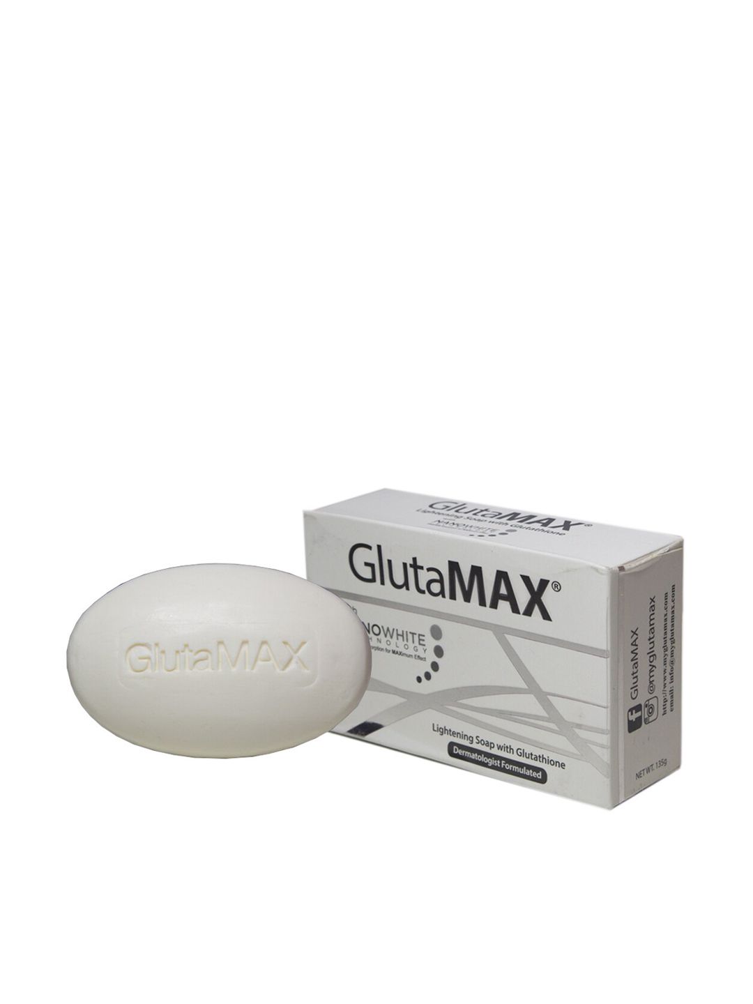 Buy Queue GlutaMax Face Lightening Soap with Glutathione - 135 g - Soap for Unisex 21011696