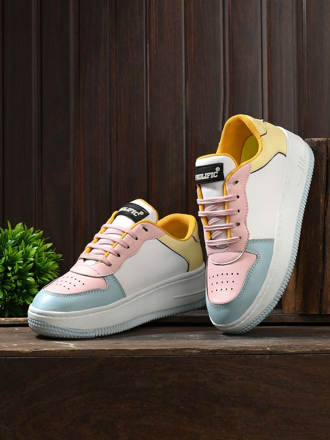 Prolific Women Colourblocked Sneakers Price in India