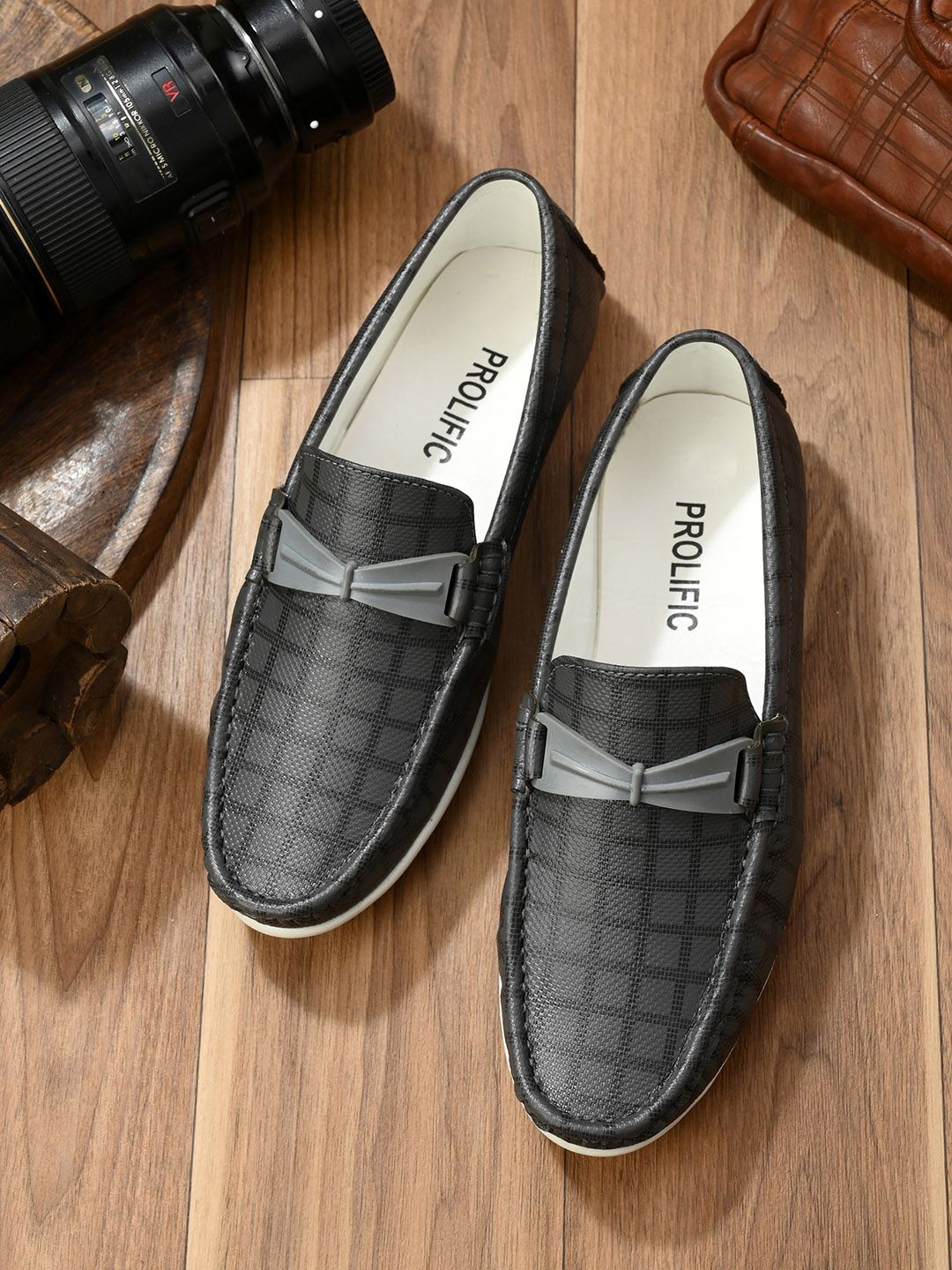 Prolific Men Textured Loafers