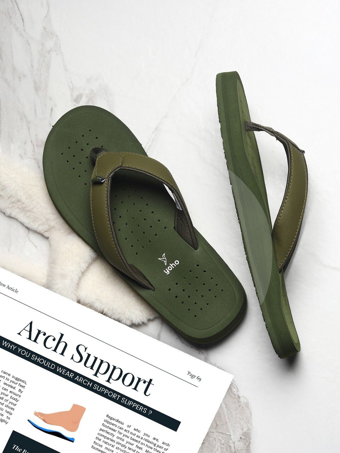 YOHO ArchFlex Men Ortho Thong Flip-Flops