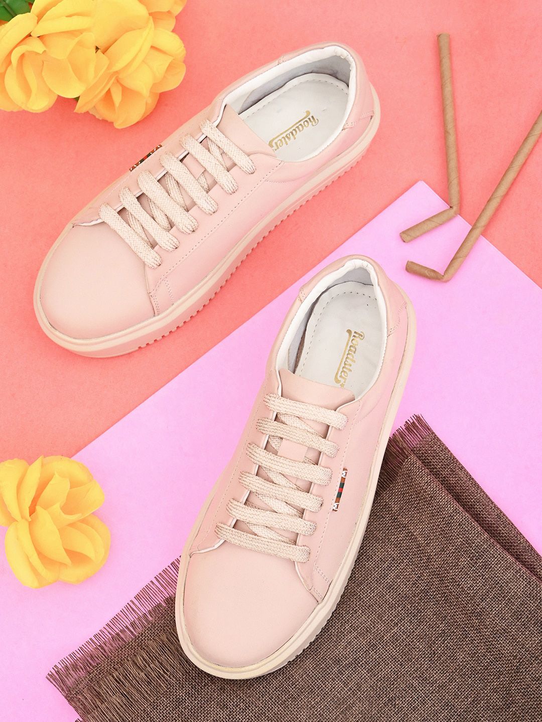 Roadster Women Solid Sneakers Price in India