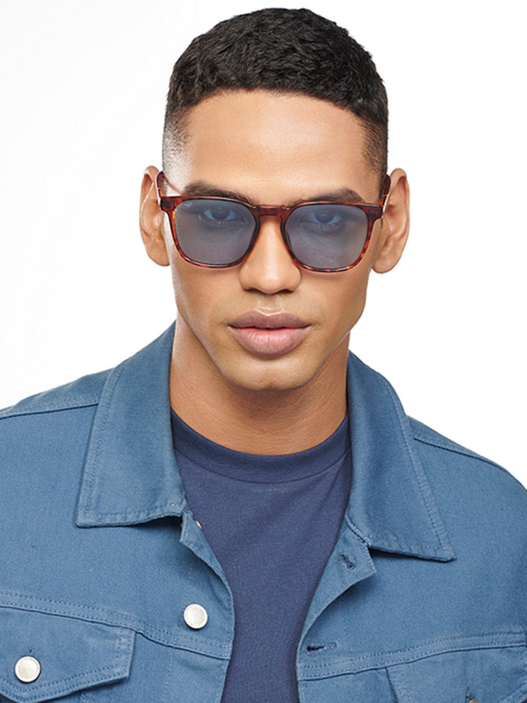 Vincent Chase by Lenskart Blue Lens Wayfarer Sunglasses with Polarised and UV Protected Lens 200459