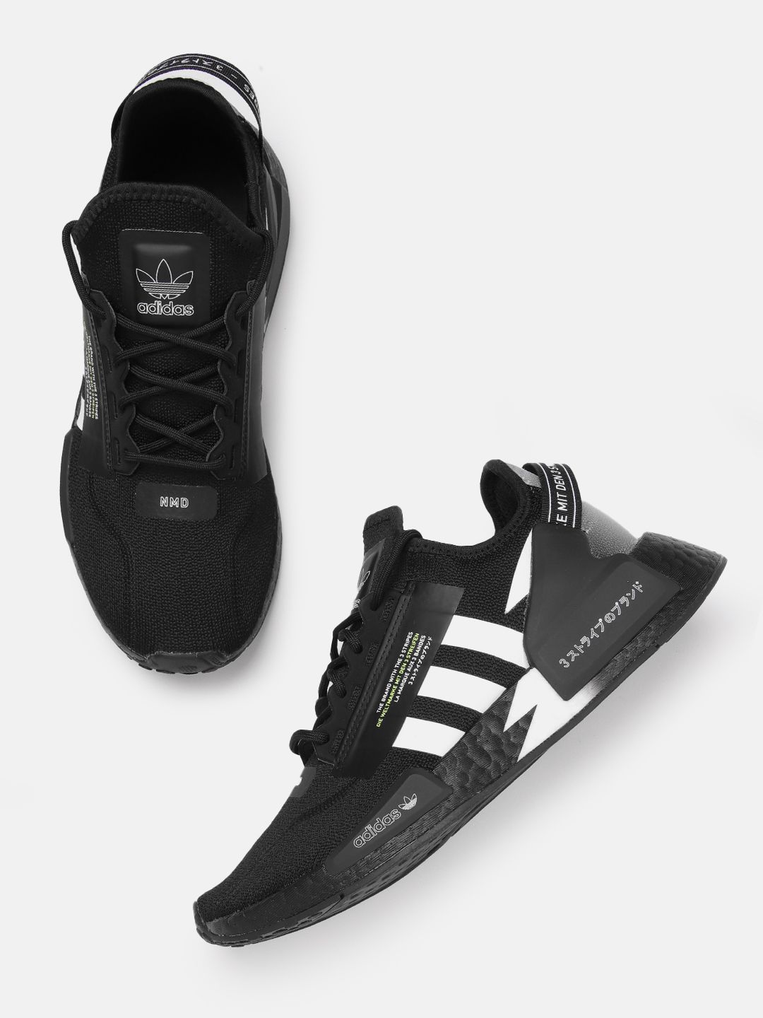 adidas gazelle silver green womens Adidas NMD R1 Women's Shoes Black-White-Pink main image 1