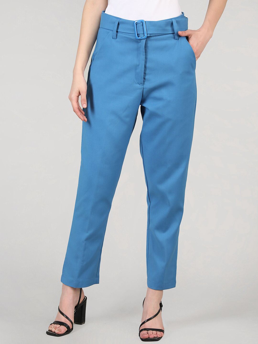 Dlanxa Women Blue Trousers Price in India