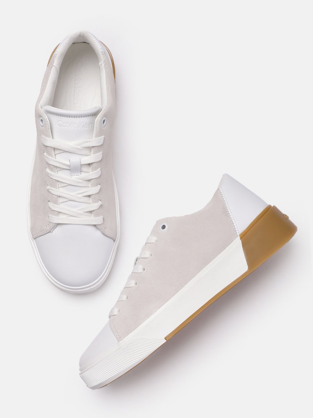 Calvin Klein Jeans Men Leather Sneakers