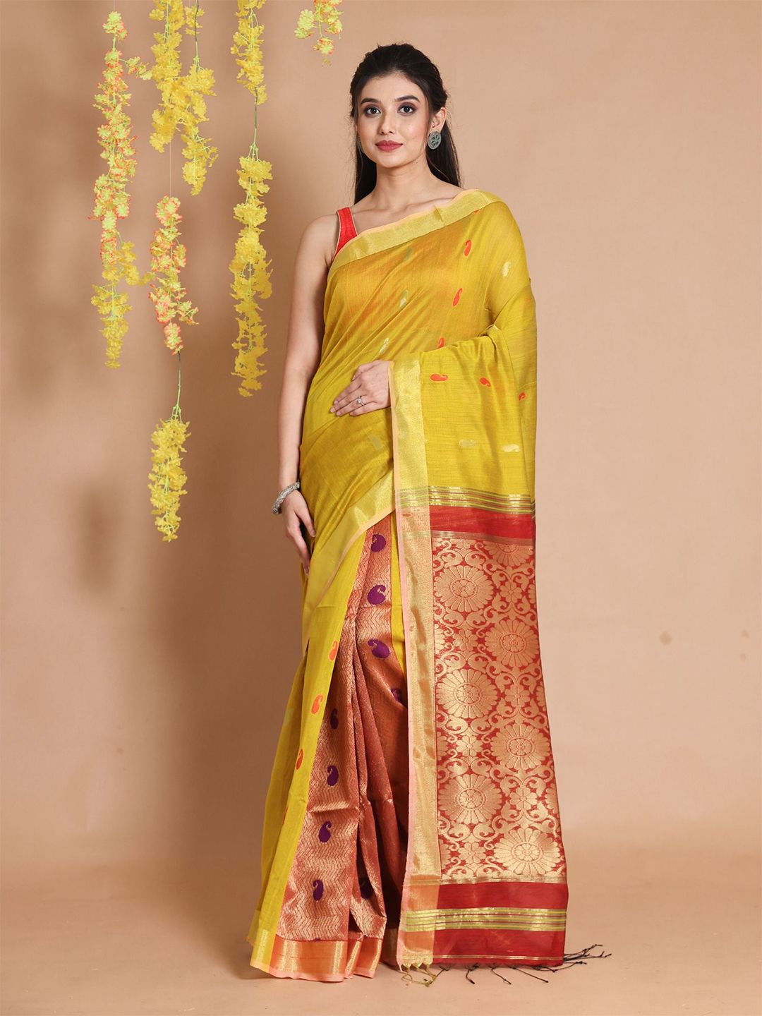 Charukriti Woven Design Saree Price in India