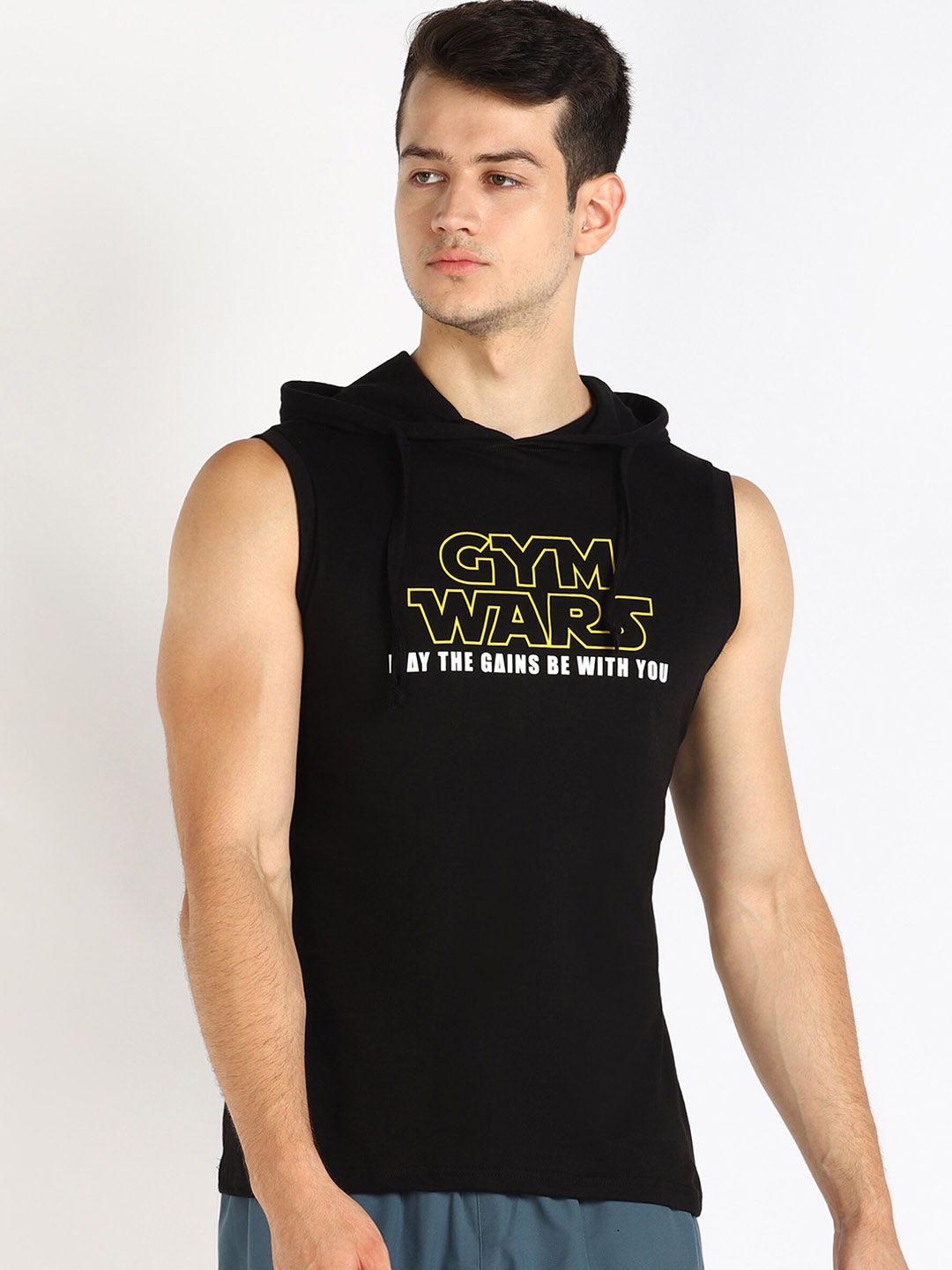 Rock Paper Scissors Men Printed Cotton Innerwear Gym Vests