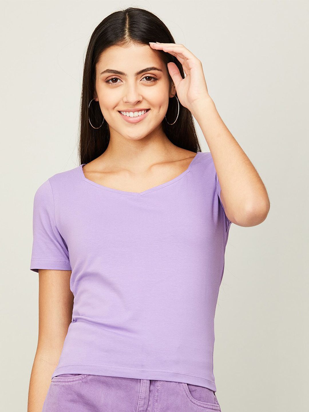 Ginger by Lifestyle Cotton Top Price in India