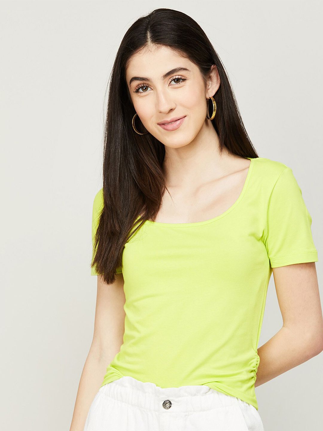 Ginger by Lifestyle Cotton Top Price in India
