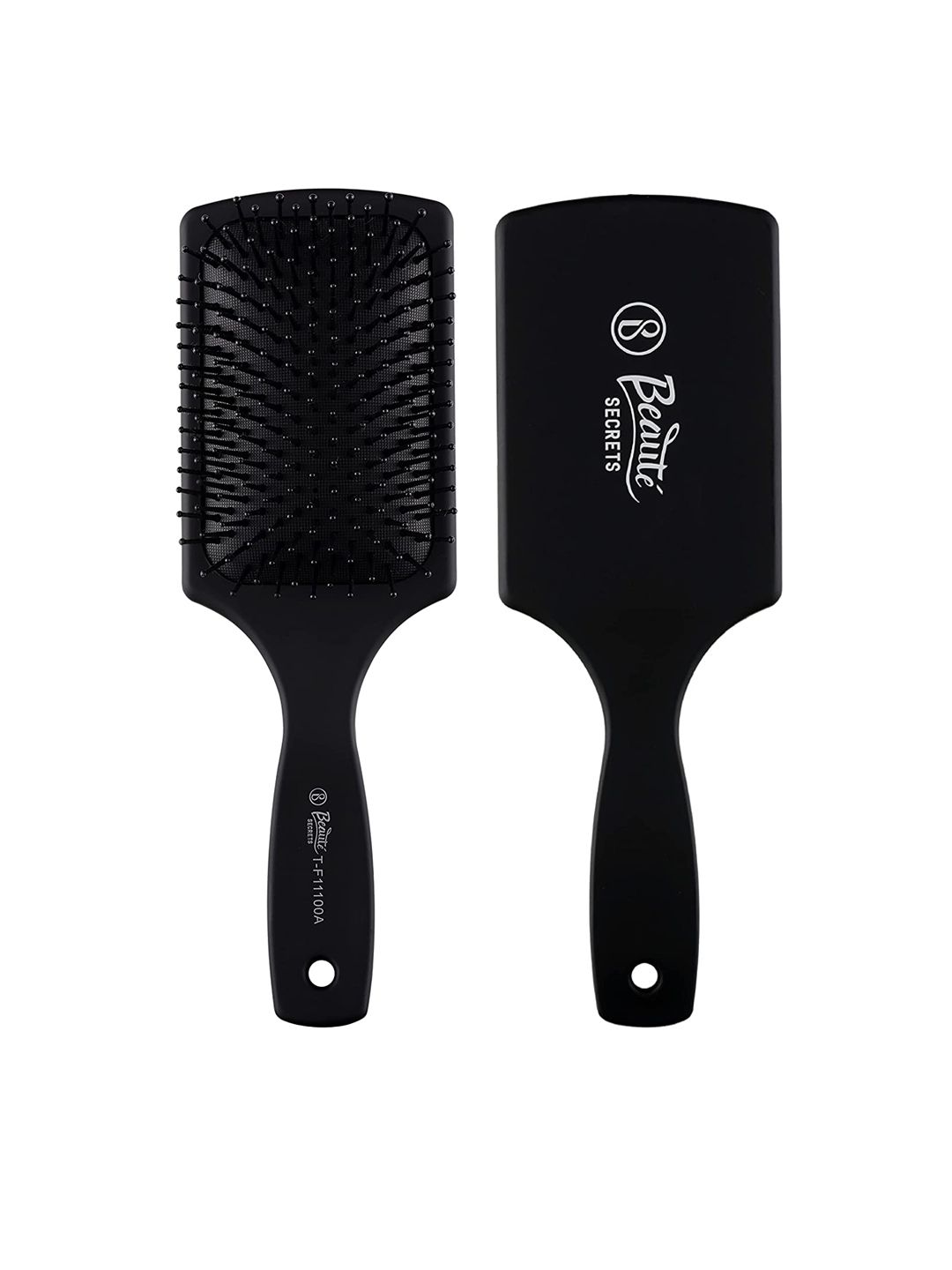 Beaute Secrets Large Paddle Hair Brush For All Hair Types - Black