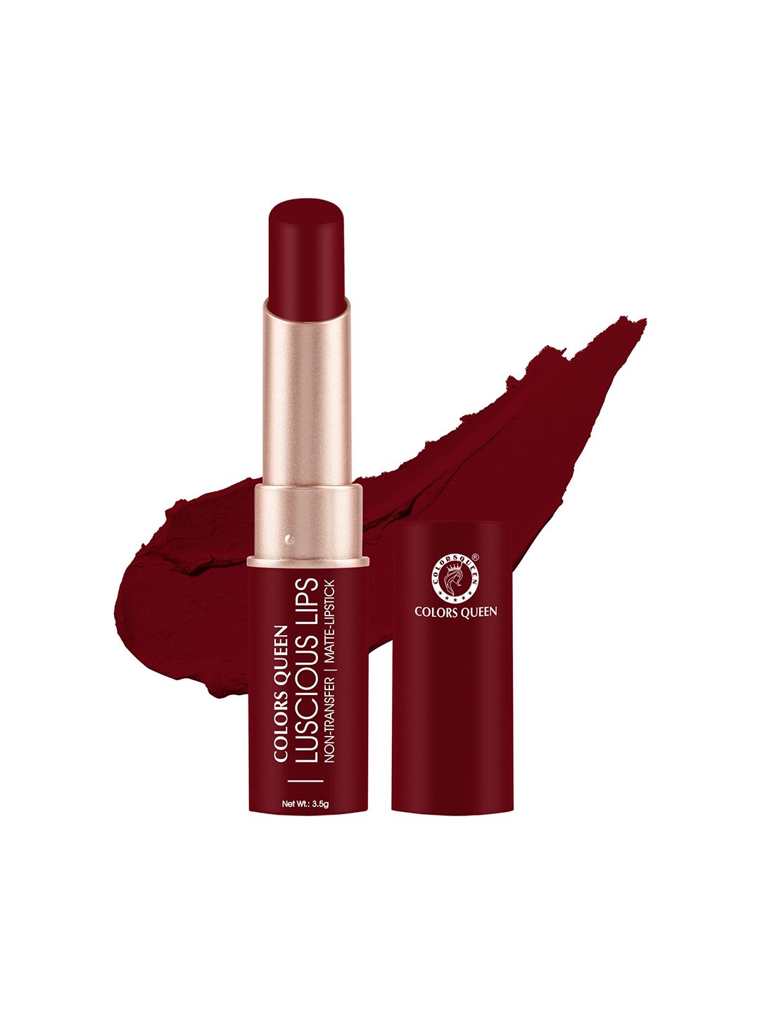 Colors Queen Luscious Lips Non Transfer Matte Lipstick 3.5g - Bride Maroon 12