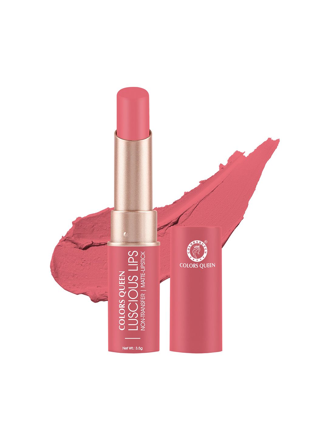 Colors Queen Luscious Lips Non Transfer Matte Lipstick 3.5g - Nude Toast 23