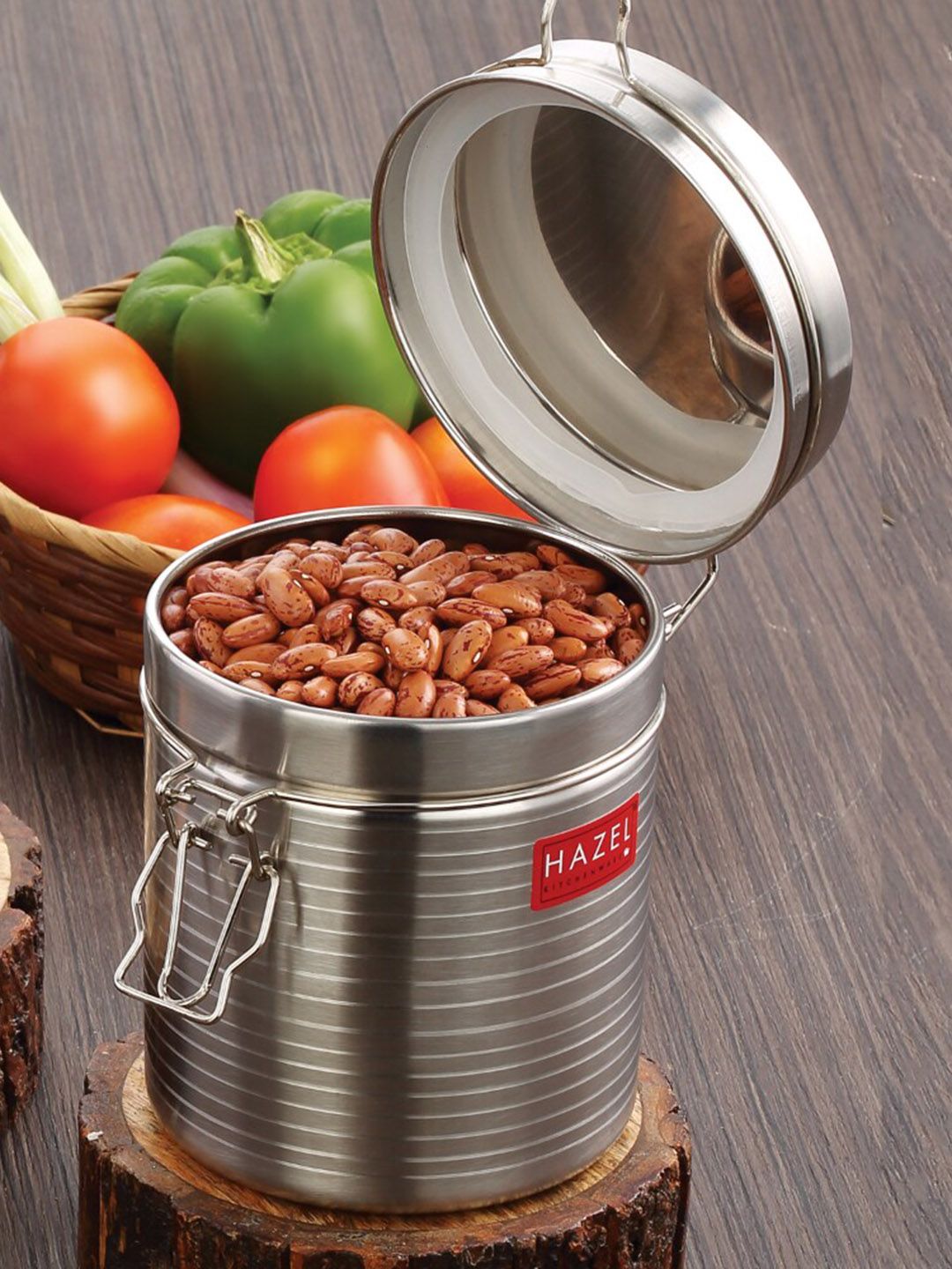 銀杯　48g Buy HAZEL Set Of 2 Stainless Steel Container With Clip Lock