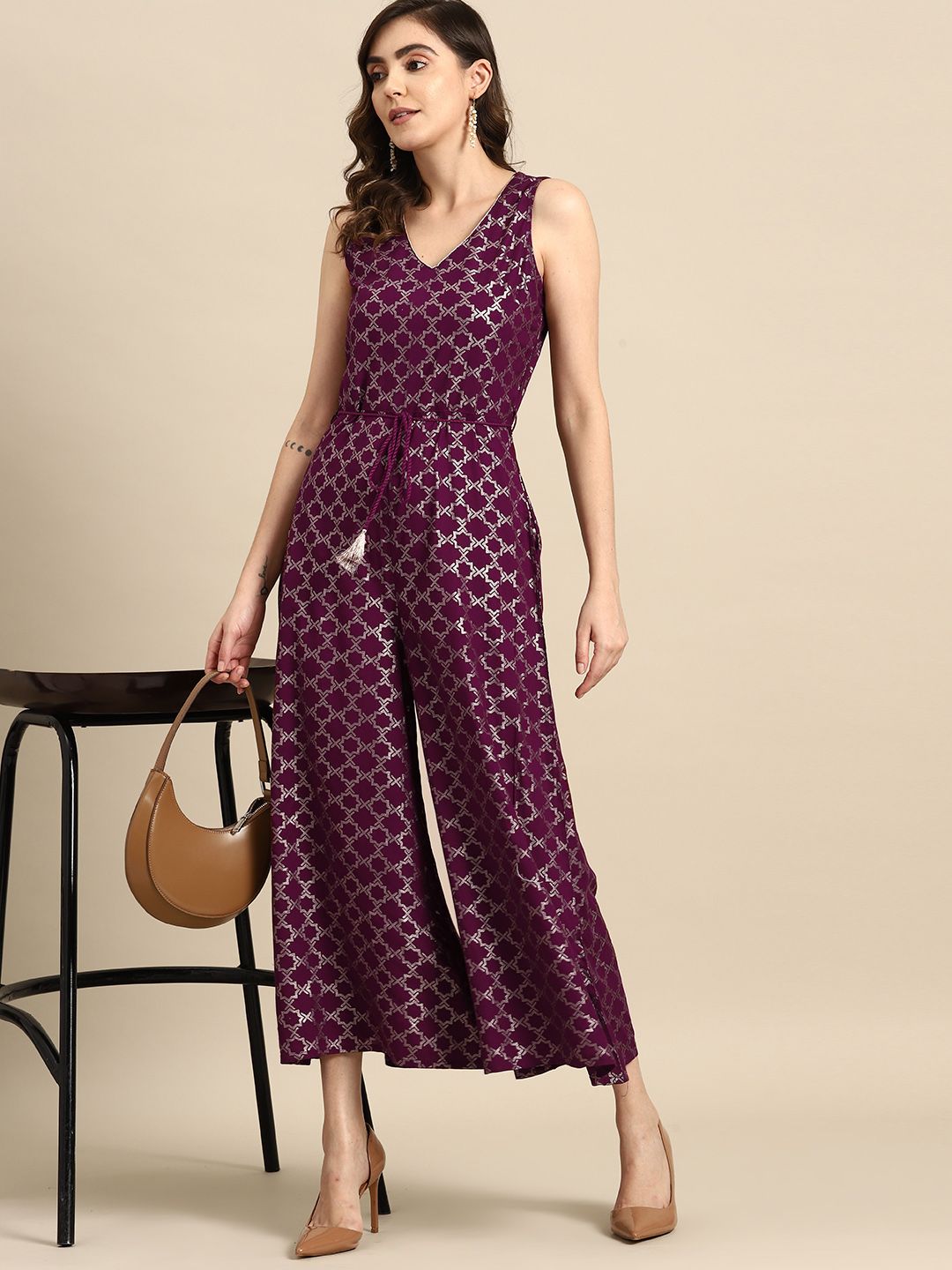all about you Printed Culotte Jumpsuit Price in India