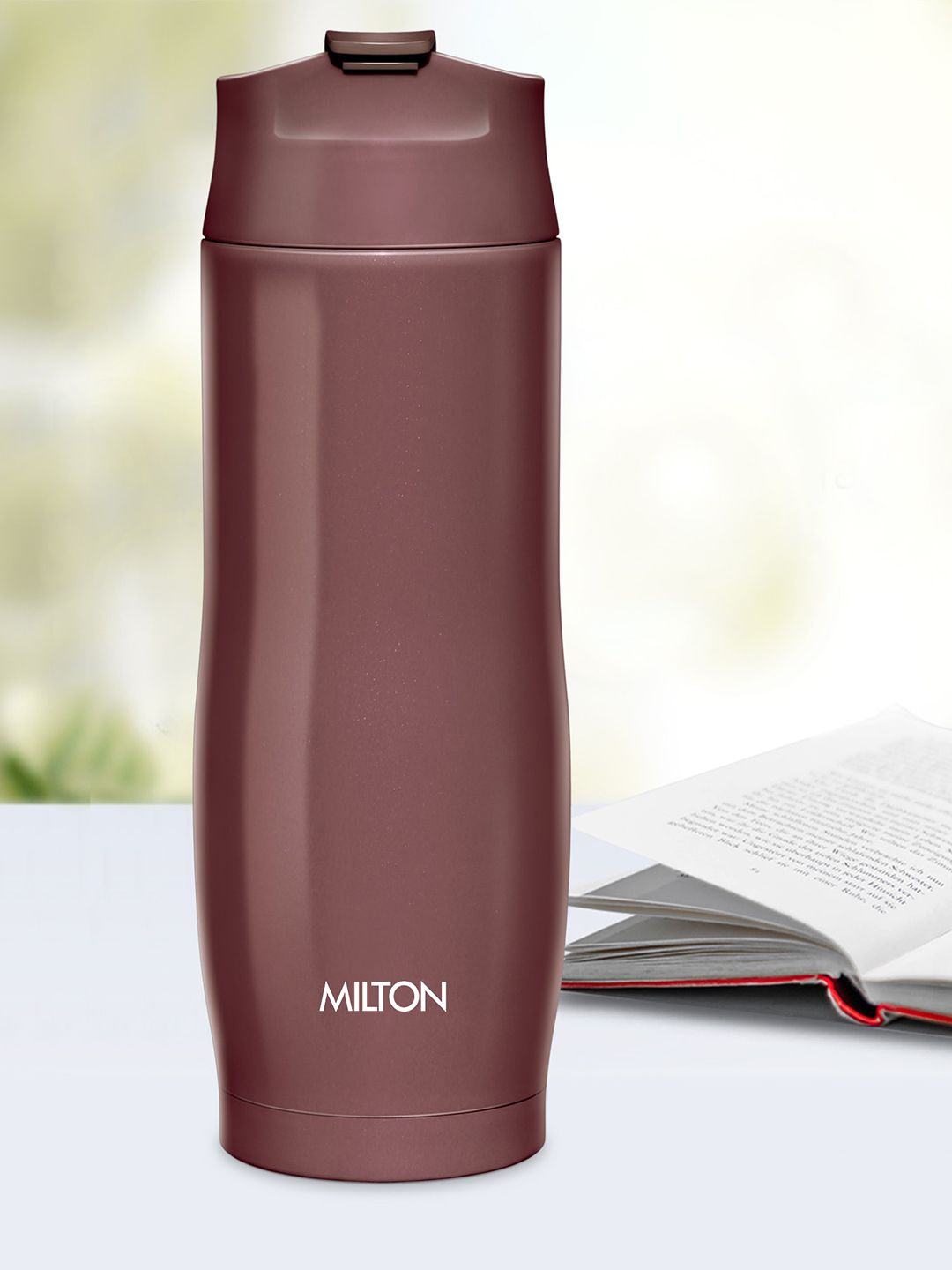 Milton Revive Brown Leak Proof Stainless Steel Flask 480 ml