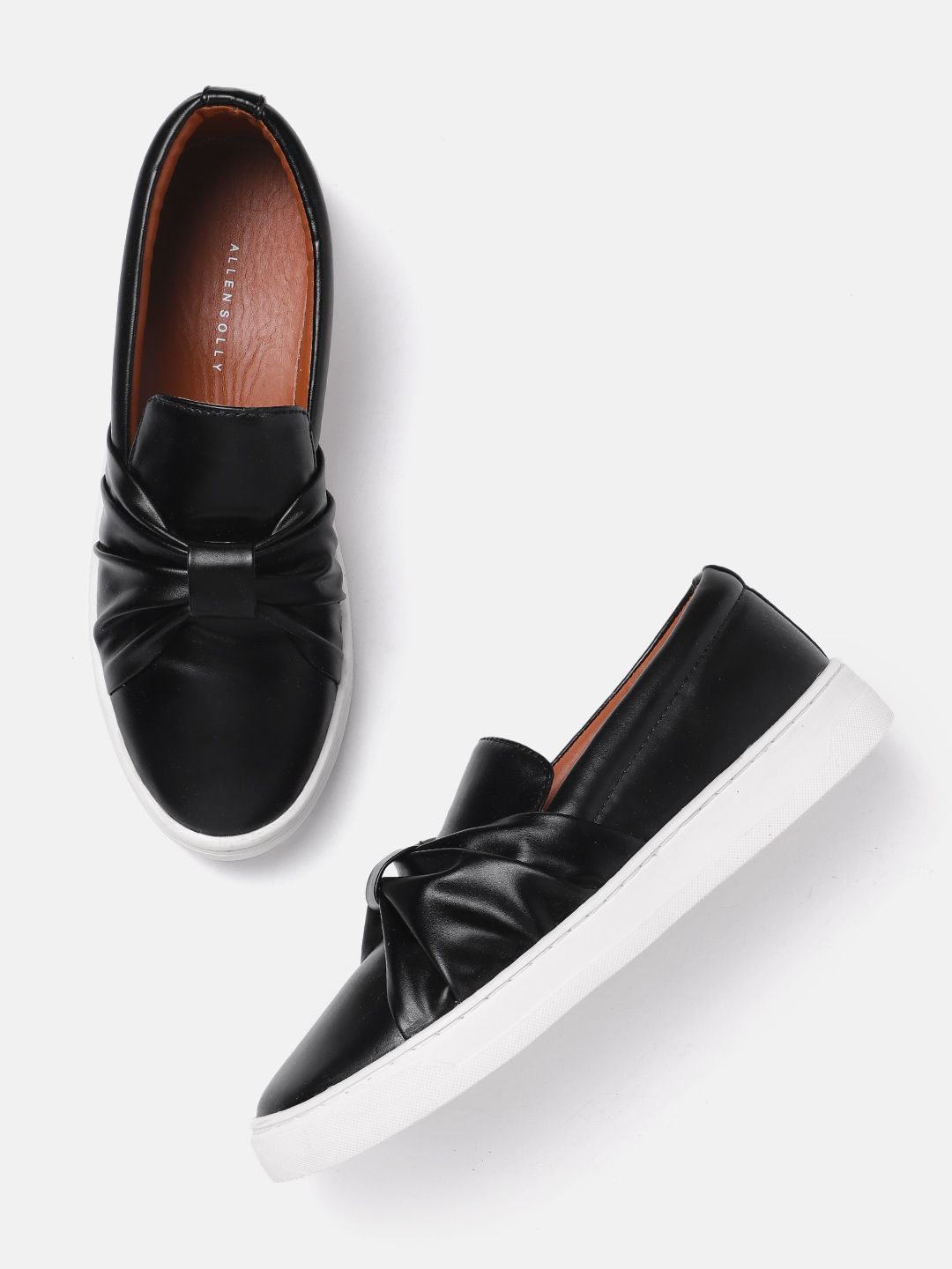Allen Solly Women Slip-On Sneakers with Bow Detail Price in India