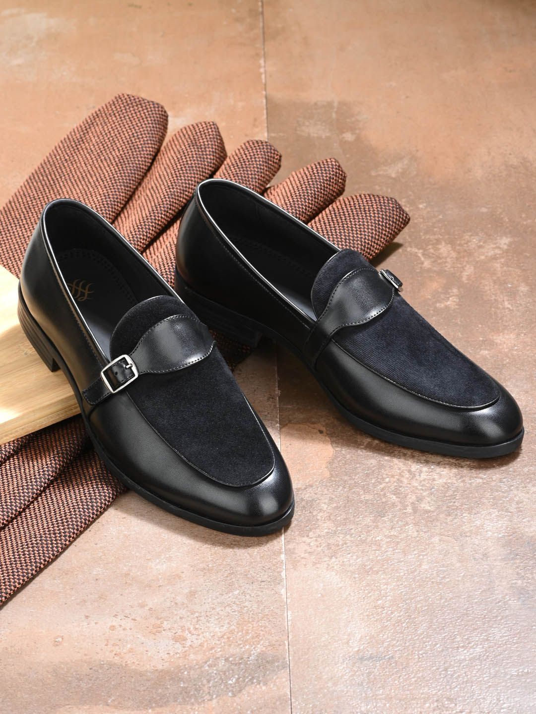 House of Pataudi Men Formal Slip-On Loafers