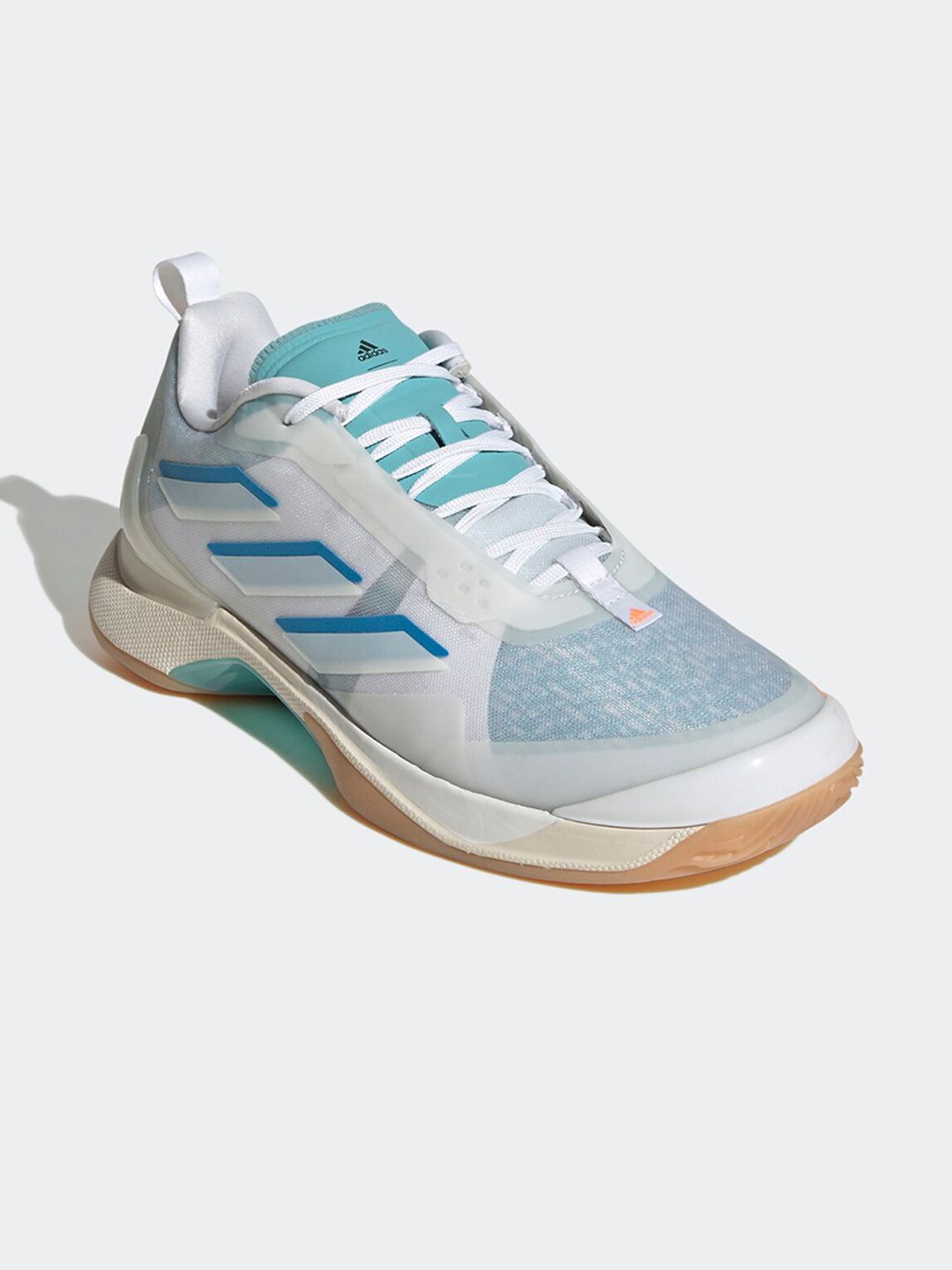 ADIDAS Women Blue Textile Tennis Non-Marking Shoes Price in India