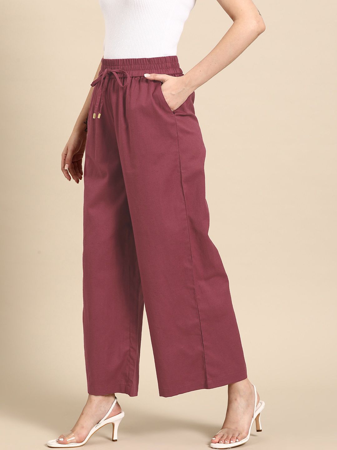 all about you Women Pleated Trousers Price in India