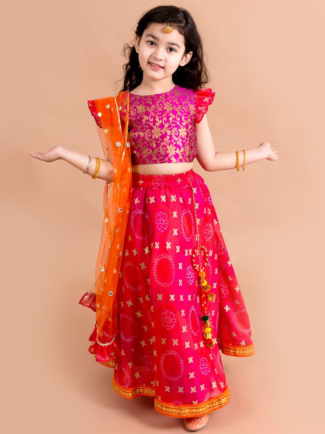 pspeaches Girls Ready to Wear Lehenga & Blouse With Dupatta Price in India