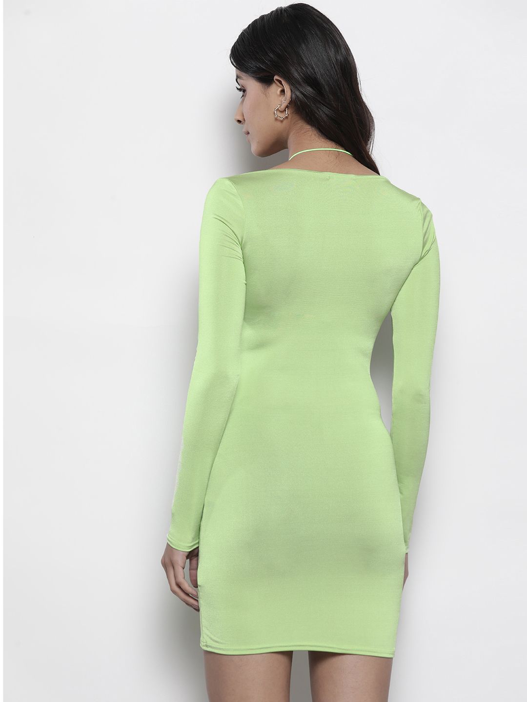 nasty gal lime green dress Lime One Shoulder Low Armhole Maxi Dress