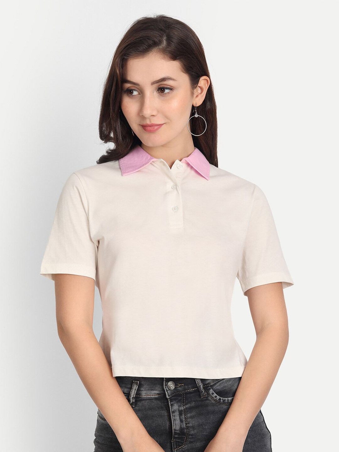 DOLSU Pure Cotton Shirt Style Top Price in India