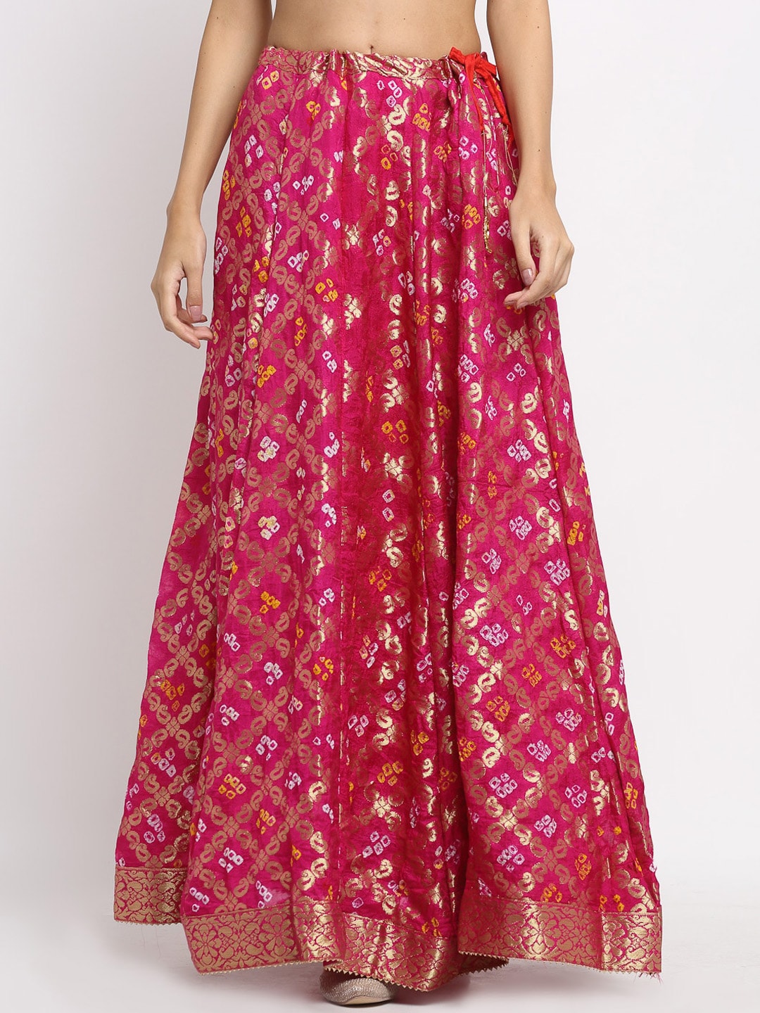 SOUNDARYA Banarasi Silk Long Maxi Skirts Price in India