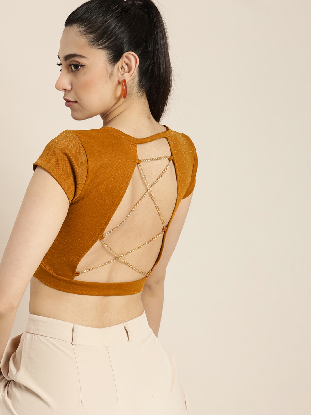Moda Rapido Styled Back Crop Top Price in India