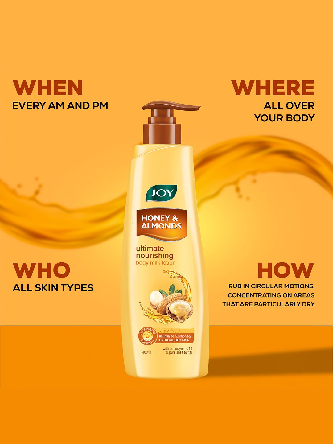 Buy JOY Set of 2 Honey Almond Body Milk Lotion 400ml
