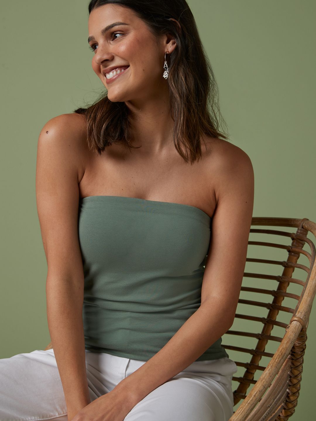 NEXT Off-Shoulder Cotton Bandeau Tube Top Price in India