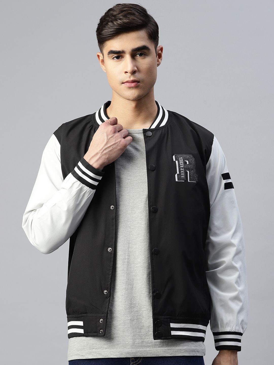 Buy Pierre Carlo Men Typography Varsity Jacket - Jackets for Men