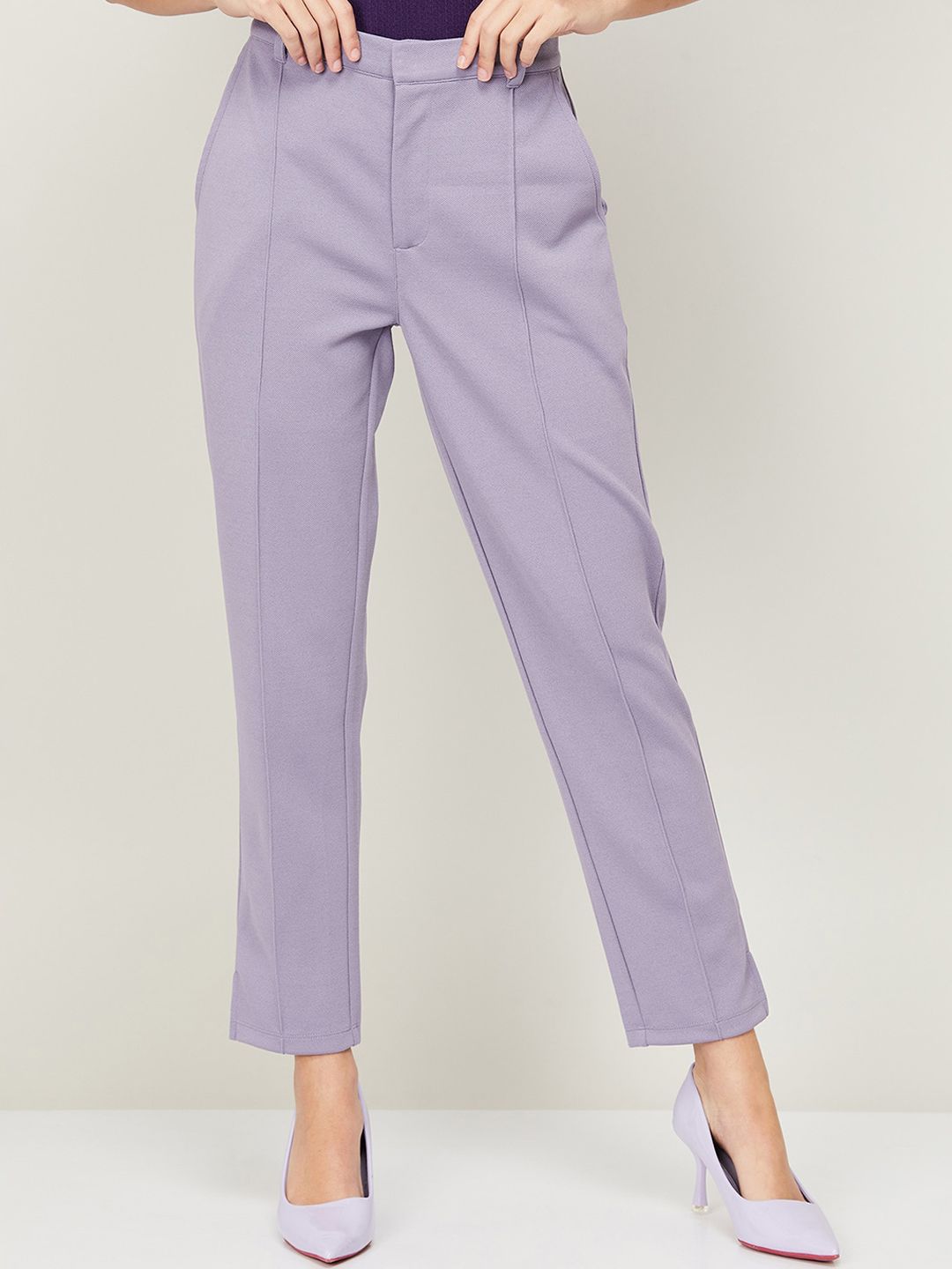 CODE by Lifestyle Women Easy Wash Trousers Price in India
