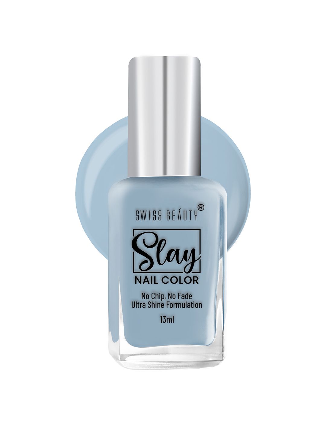 SWISS BEAUTY Slay Nail Color with No Chip No Fade Ultra Shine Formula 13ml - Sea Bed 17