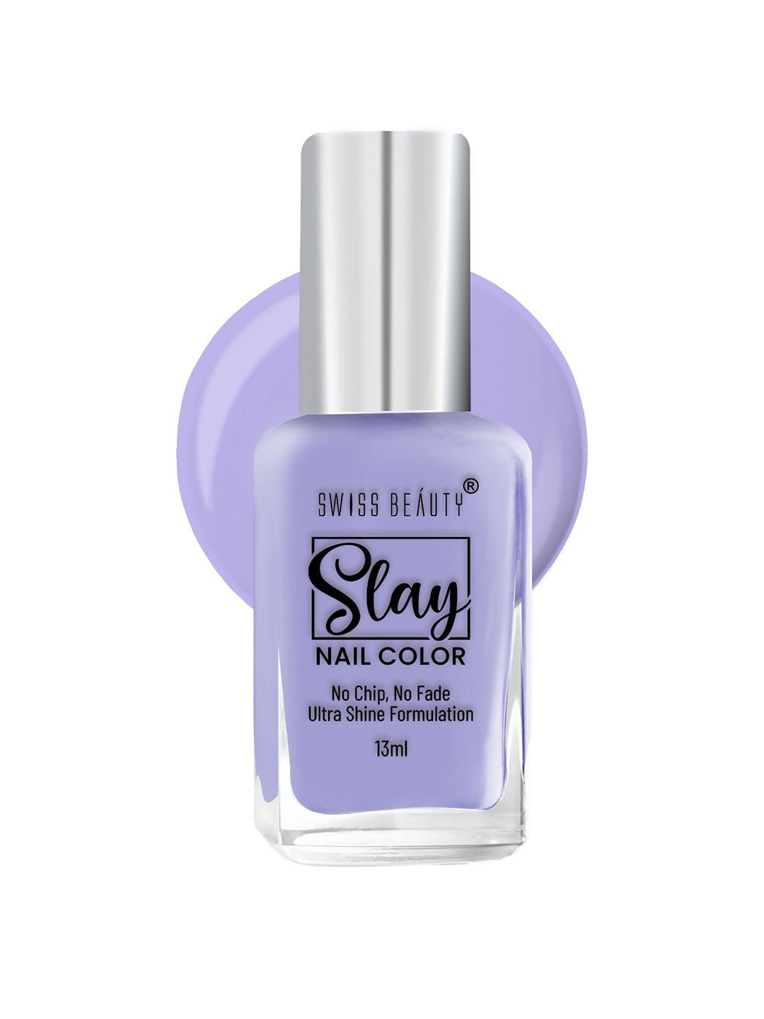 SWISS BEAUTY Slay Nail Polish with Ultra Shine Formula 13 ml - Lavender Tender 21