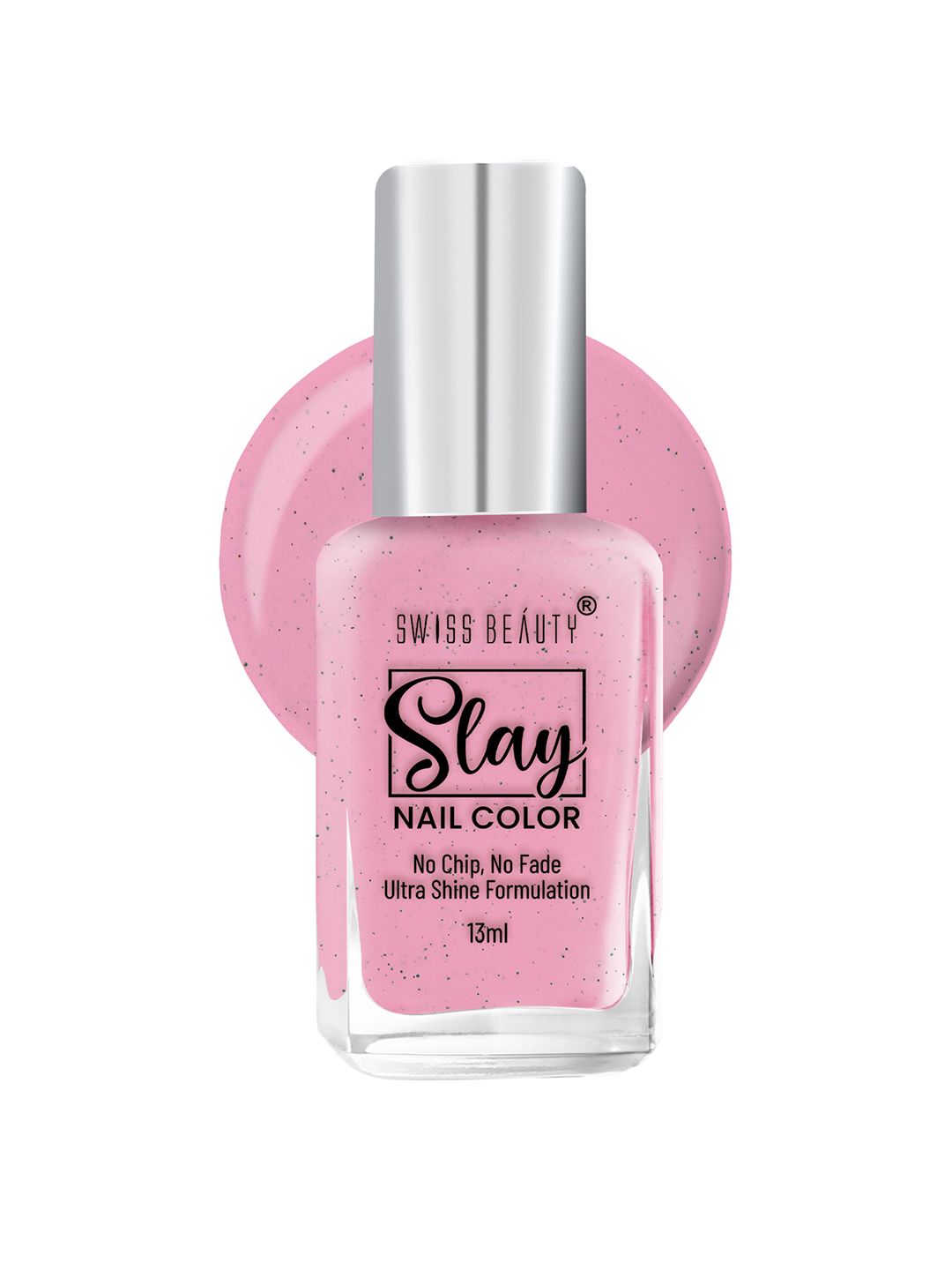 SWISS BEAUTY Slay Nail Polish with Ultra Shine Formula 13 ml - Hot Pink 57