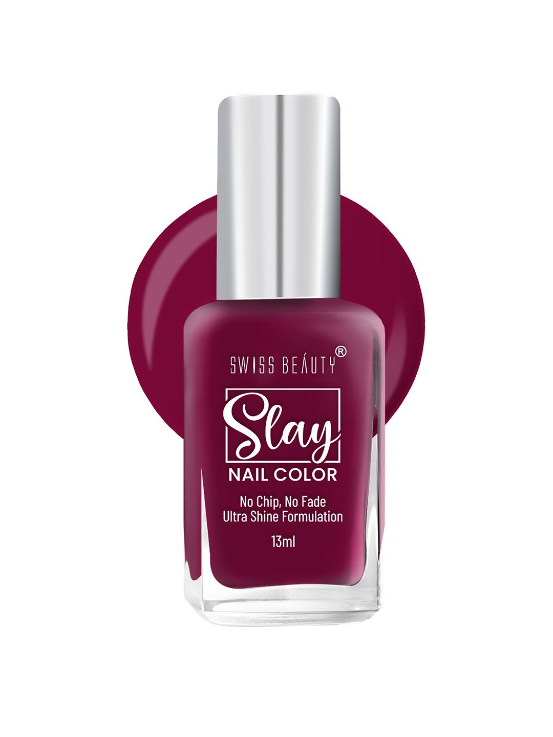 SWISS BEAUTY Slay Quick Dry Nail Polish with Ultra Shine Formula 13ml - Mulberry Marron 32