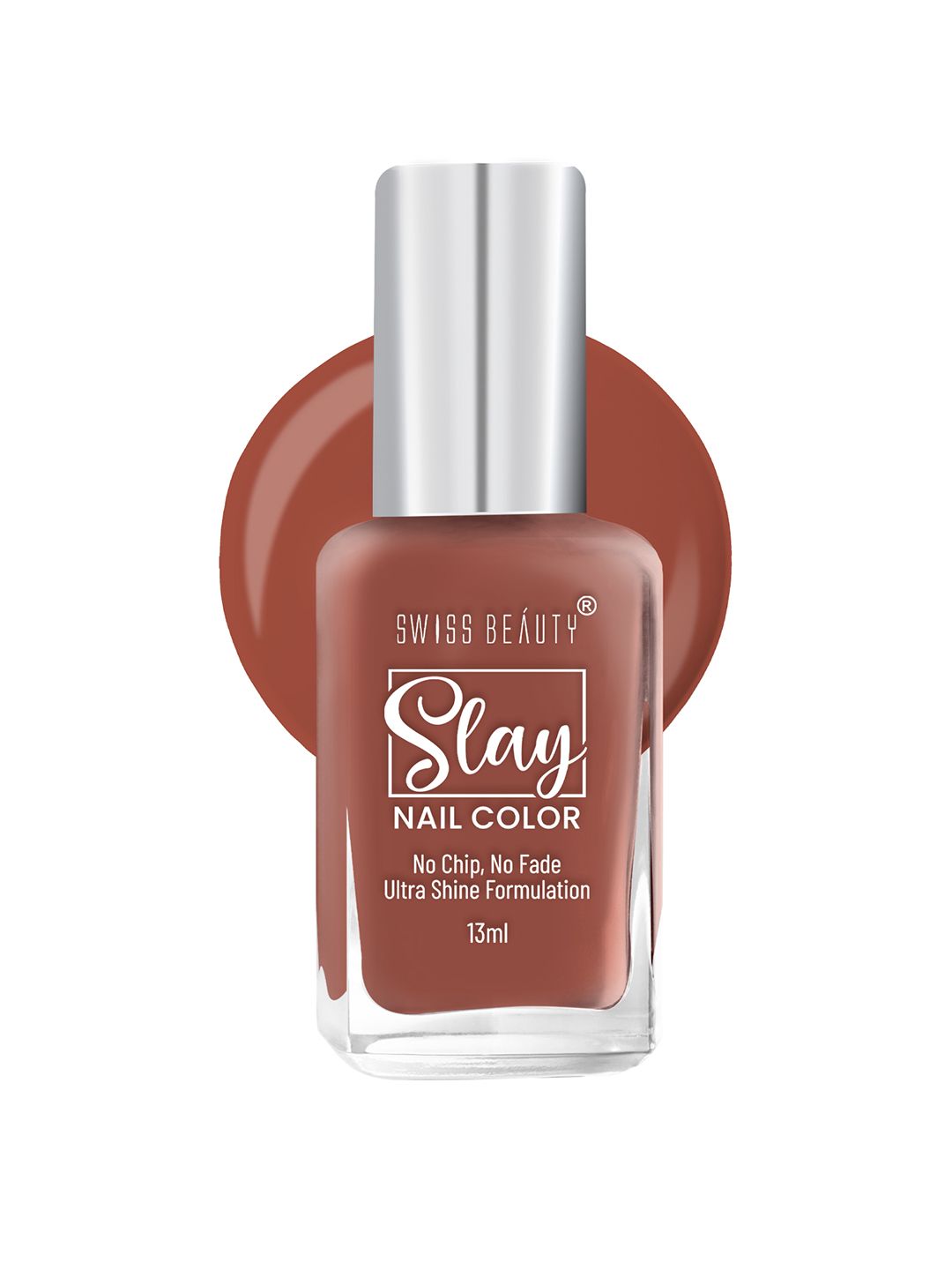 SWISS BEAUTY Slay Quick Dry Nail Polish with Ultra Shine Formula 13 ml - Rose Wood 33