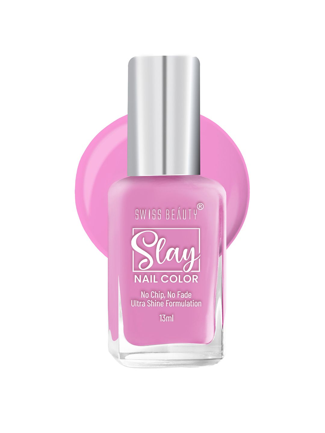 SWISS BEAUTY Slay Quick Dry Nail Polish with Ultra Shine Formula 13 ml - Lilac 30