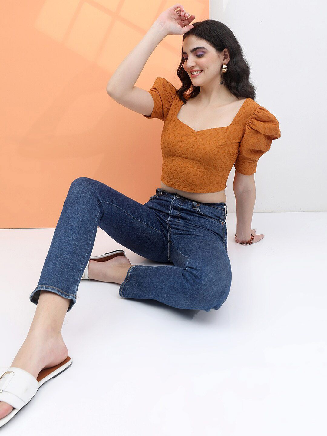 Buy Tokyo Talkies Sweetheart Neck Crop Top - Tops for Women