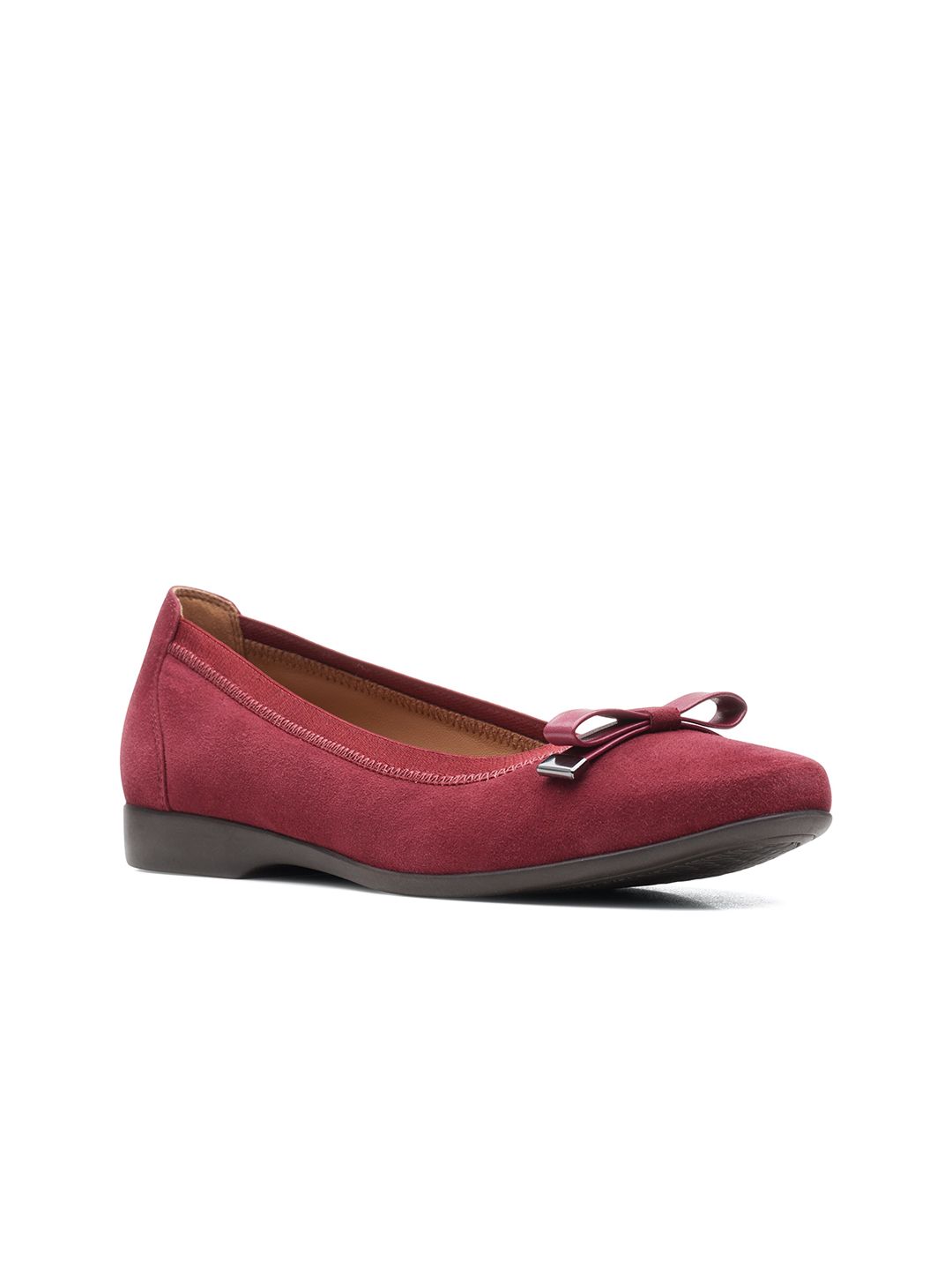 Clarks Women Red Ballerinas Flats