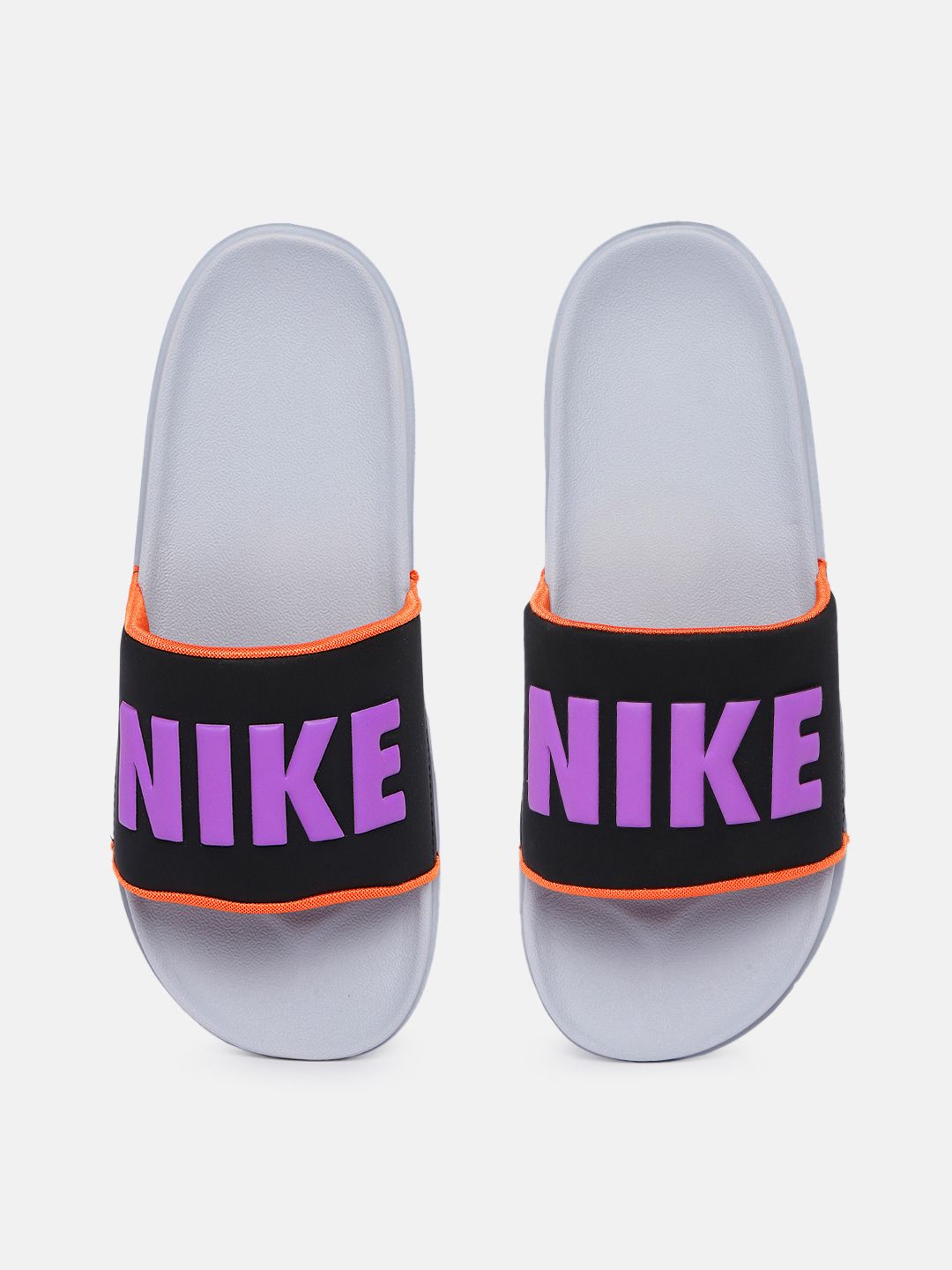 Nike offcourt slides with embossed branding hot sale