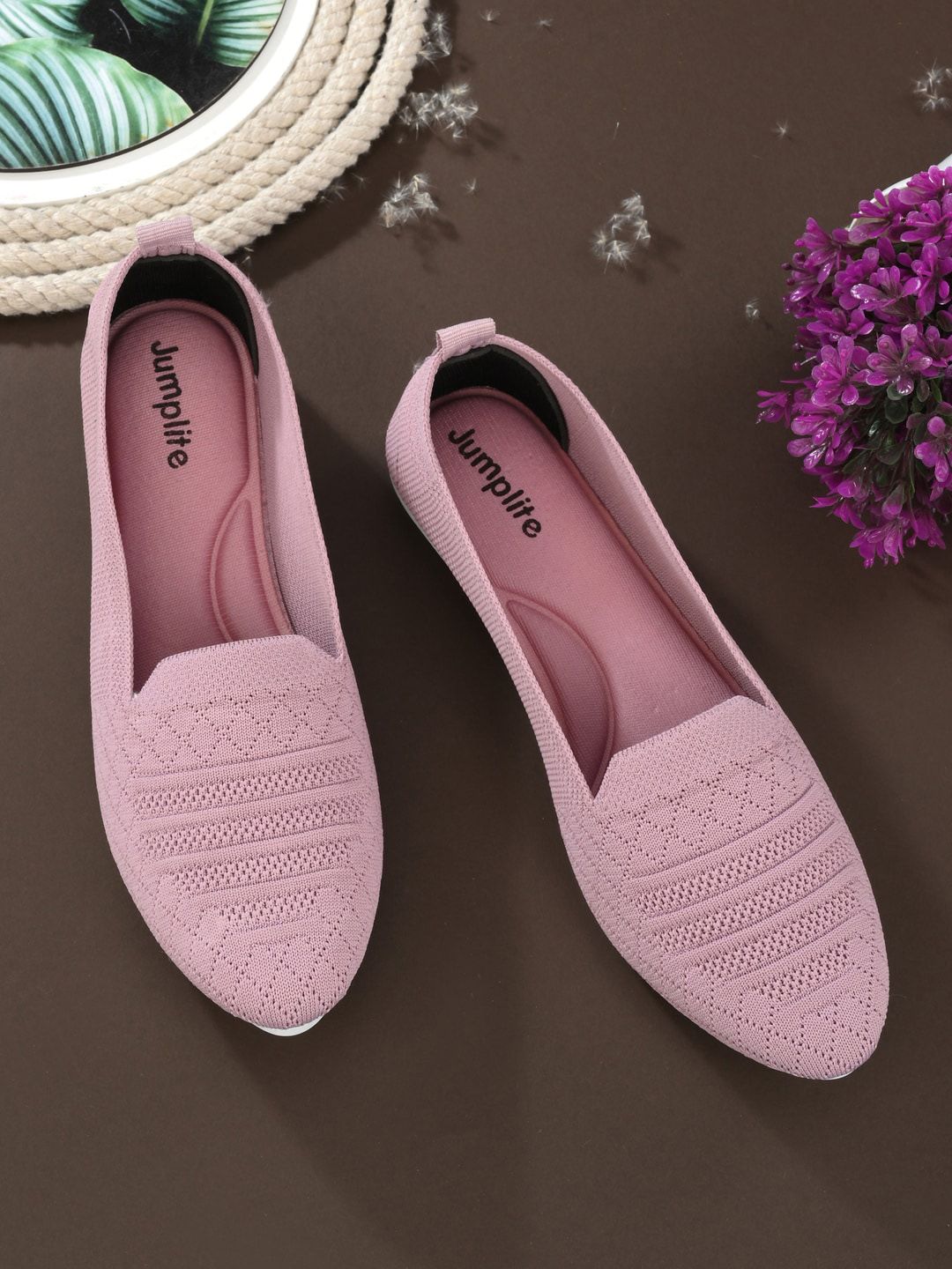 Layasa Women Pink Ballerinas Flats