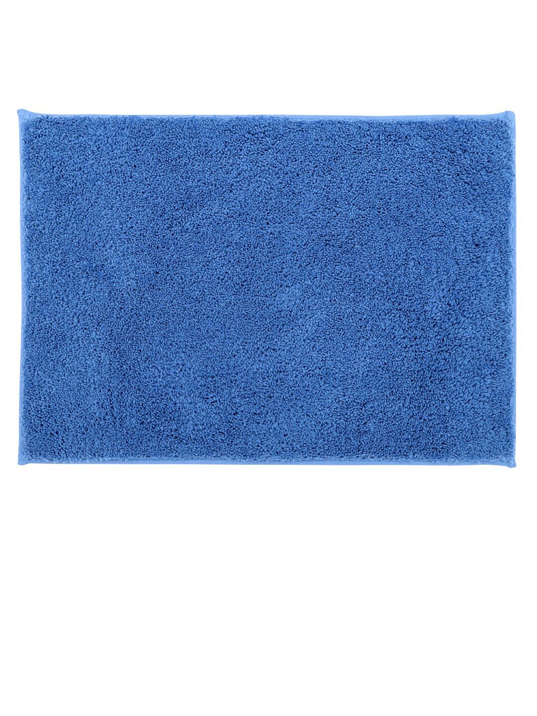 Pano Blue Textured 1400 GSM Anti-Skid Bath Rug