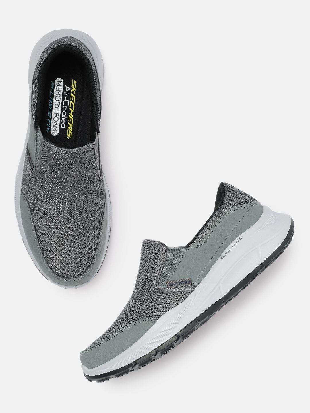skechers air cooled memory foam slip on mens